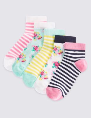 5 Pairs of Cotton Rich Socks with Freshfeet&trade; &#40;12 Months - 14 Years&#41;